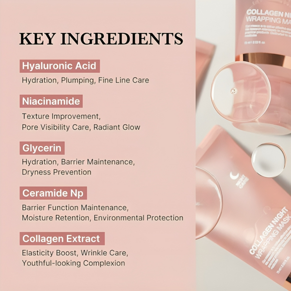 Feuchtigkeitsspendende Collagen Peel-Off-Maske