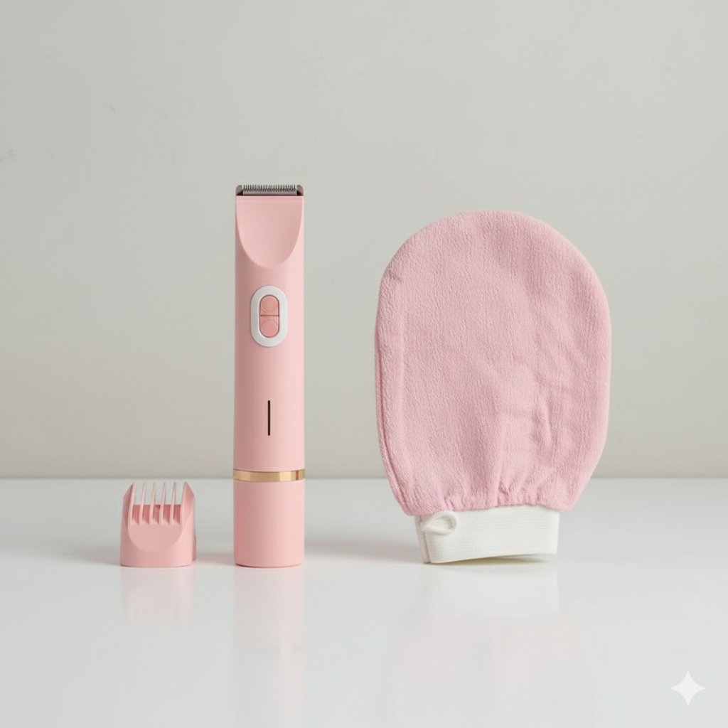 Glow Trim Duo Shaver™: Women's 2-in-1 Electric Wet/Dry Body & Intimate Hair Remover