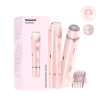 Glow Trim Duo Shaver™: Women's 2-in-1 Electric Wet/Dry Body & Intimate Hair Remover