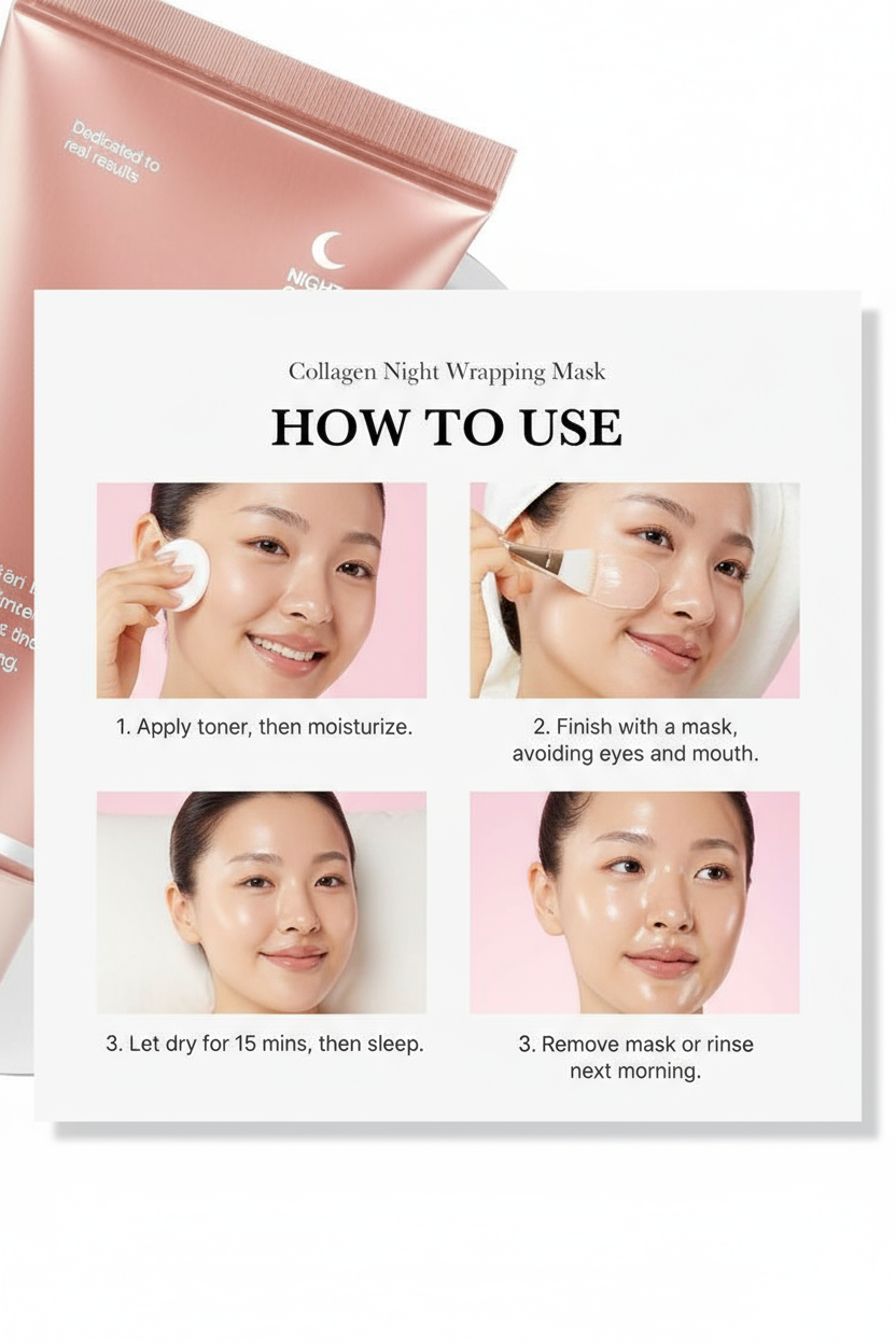 Feuchtigkeitsspendende Collagen Peel-Off-Maske