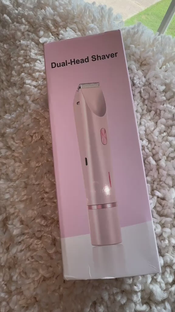 Glow Trim Duo Shaver™: Women's 2-in-1 Electric Wet/Dry Body & Intimate Hair Remover video